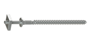 Шпилька специальная с гайкой (без цвета) Docke Standard, оцинкованная сталь