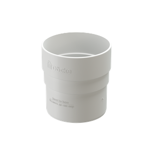 Муфта соединительная для водостока Docke Standard, белый