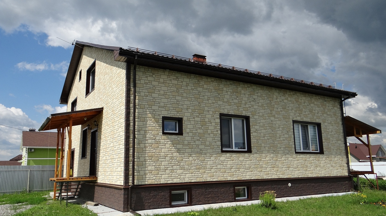 Фасадная панель Docke Premium Burg, пшеничный
